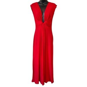Uranta Mindful Clothing Twist Knot Front Maxi Dress